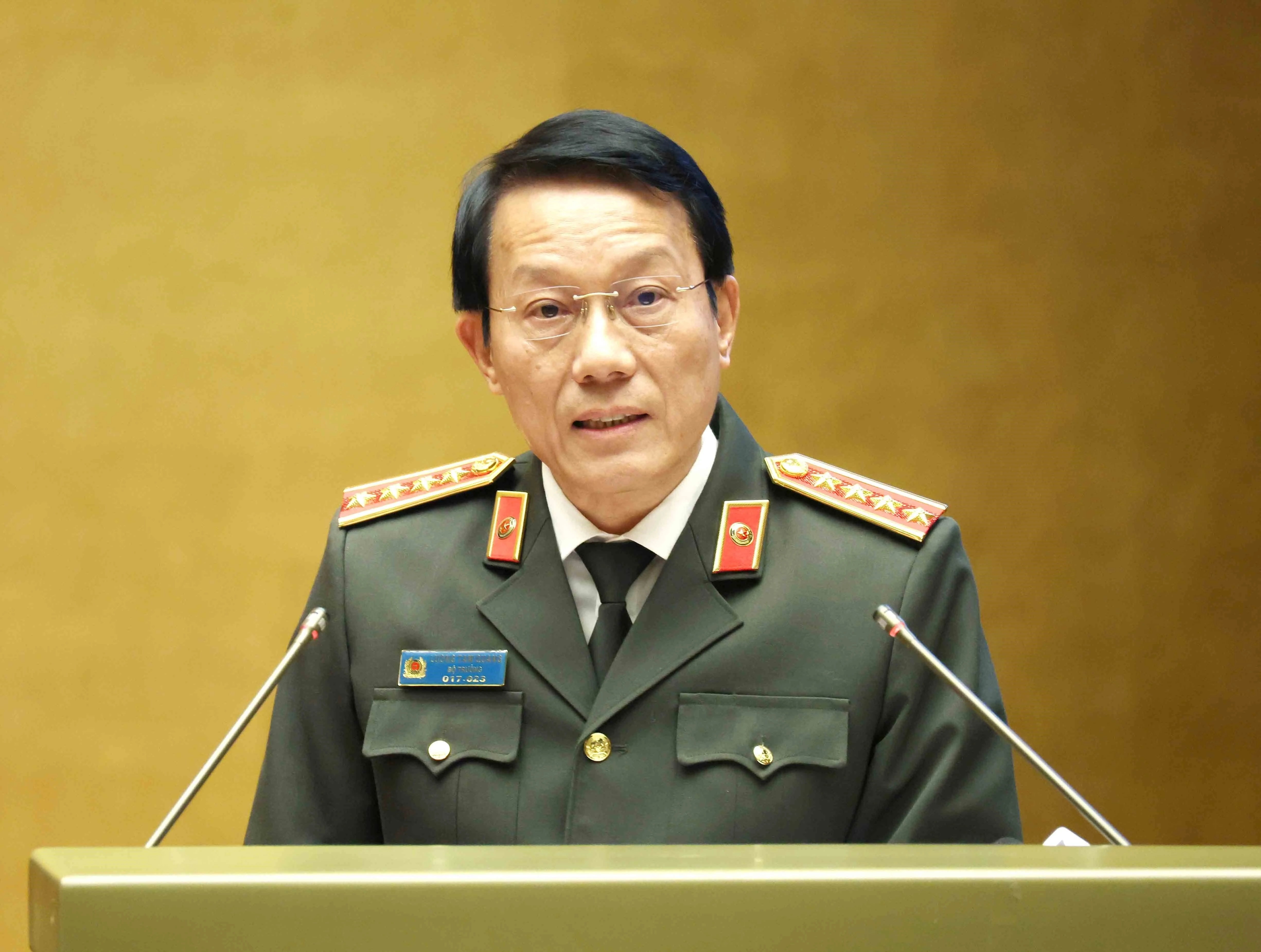 Le général Luong Tam Quang, membre du Bureau politique et ministre de la Sécurité publique. Photo: VNA