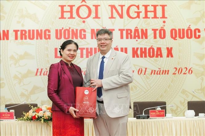 Le docteur Tran Hai Linh (droite), membre du Comité central du Front de la Patrie du Vietnam, président de l’Association des hommes d’affaires et des investissements Vietnam–République de Corée (Vietnam – Korea Businessmen & Investment Association – VKBIA) et président fondateur de l’Association des experts et intellectuels Vietnam–République de Corée. Photo: VNA