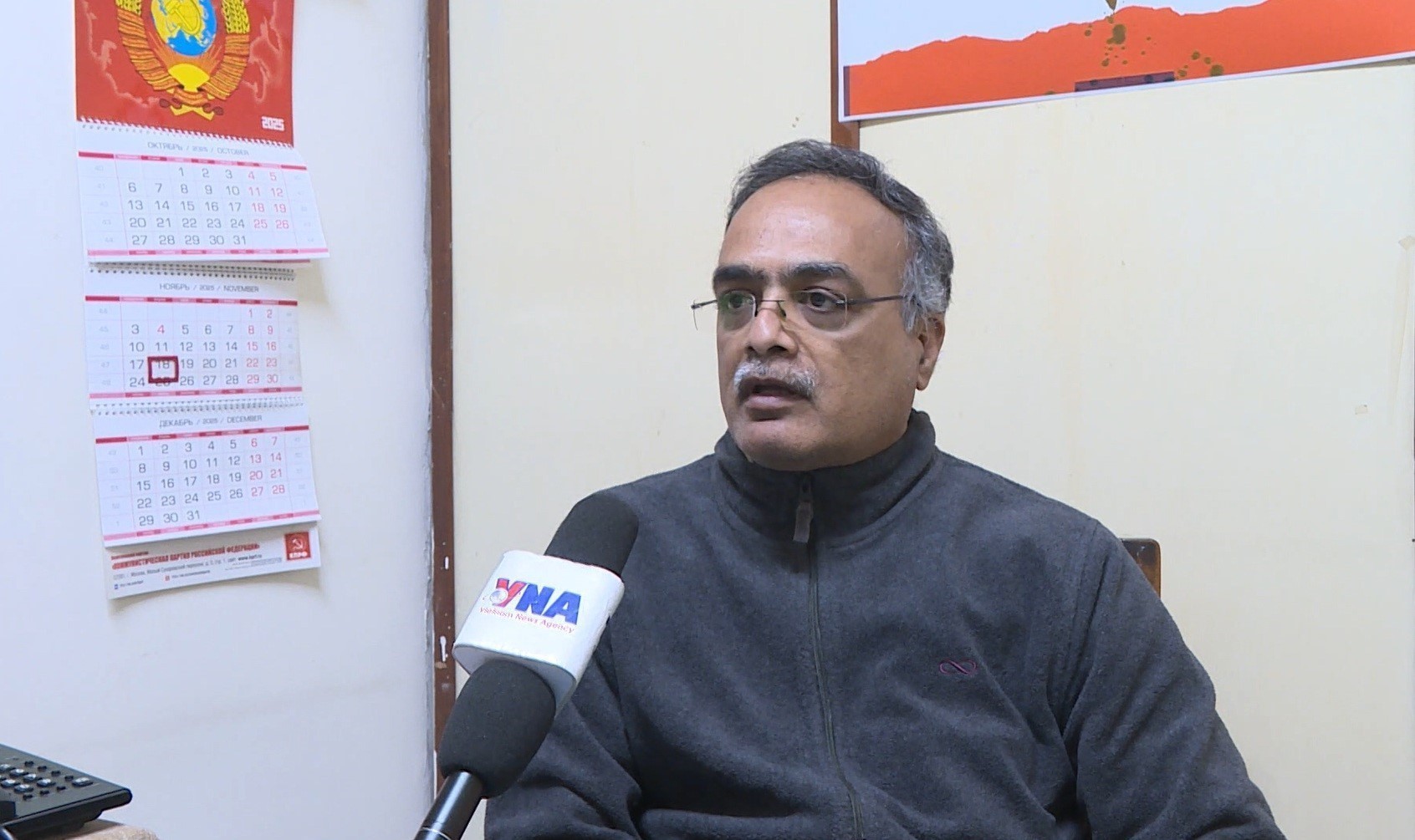 R. Arun Kumar, membre du Comité central et responsable des relations extérieures du Parti communiste indien (marxiste) (CPI-M), a souligné la portée historique de cet événement dans un contexte mondial marqué par de profondes mutations et une concurrence stratégique accrue. Photo: VNA