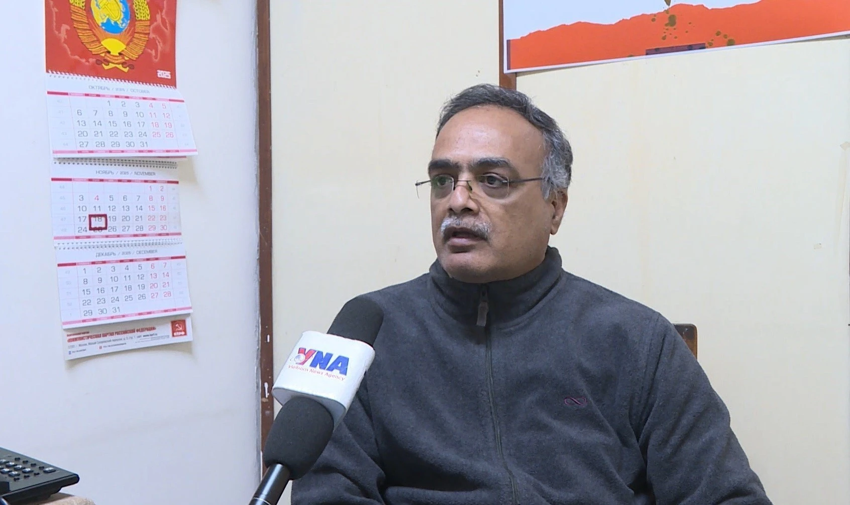 R. Arun Kumar, membre du Comité central et responsable des relations extérieures du Parti communiste indien (marxiste) (CPI-M), a souligné la portée historique de cet événement dans un contexte mondial marqué par de profondes mutations et une concurrence stratégique accrue. Photo: VNA