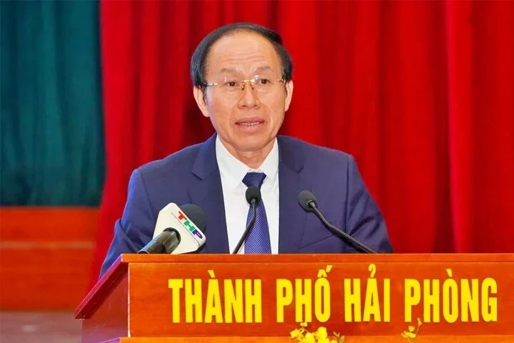 Lê Tiên Châu, secrétaire du Comité municipal du Parti de Hai Phong. Photo ; Union des jeunes de la ville de Hai Phong