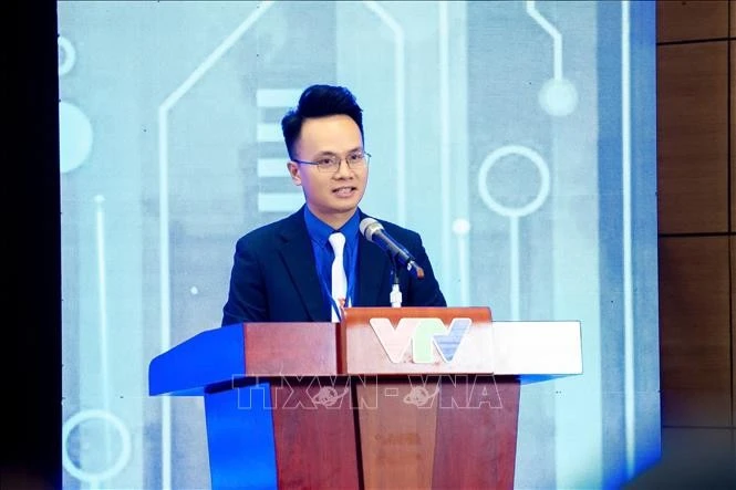 Le secrétaire de l’Union de la jeunesse de la Télévision vietnamienne Nguyên Hoai Dam. Photo: VNA