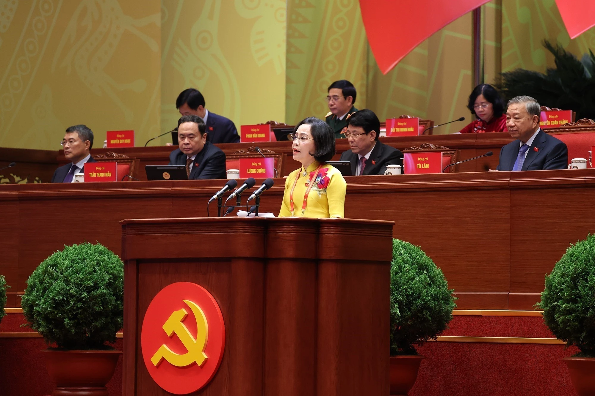 Nguyen Thi Thanh, membre du Comité central du Parti, membre de la permanence du Comité du Parti de l’Assemblée nationale et vice-présidente de l’Assemblée nationale. Photo: VNA