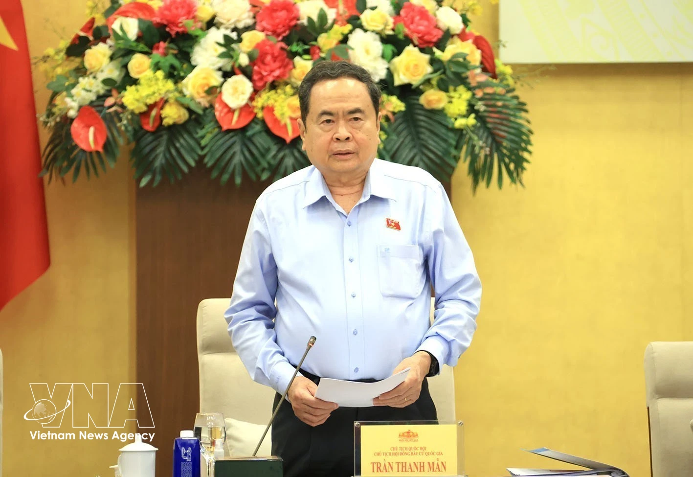Tran Thanh Man, président de l’Assemblée nationale et président du Conseil national électoral. Photo: VNA