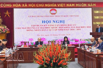 Des délégués participent à la conférence. Photo : VNA