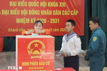 Élections législatives et locales : vote anticipé dans la zone spéciale de Truong Sa 