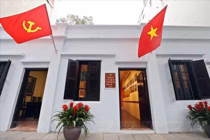 La maison n°5D de la rue Ham Long, à Hanoï, est une « adresse rouge » hautement symbolique. Photo: VI