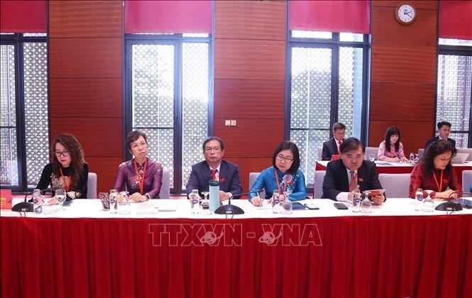 Les délégués de l'Agence vietnamienne d'information (VNA) à la séance préparatoire. Photo : VNA ttx.jpg