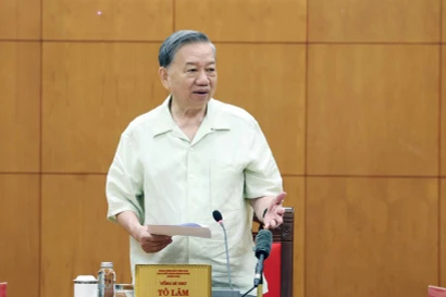 Le secrétaire général du Parti Tô Lâm. Photo : VNA