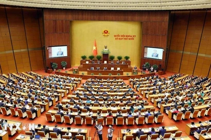 Une session de la 15e Assemblée nationale. Photo : VNA