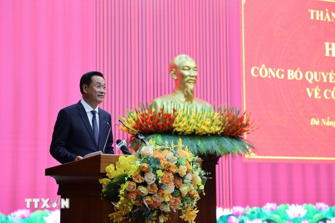 Le Ngoc Quang s'exprime à l'événement. Photo: VNA quang-1.jpg