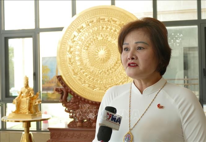 Pham Thi Minh Huong, présidente du conseil d’administration et directrice générale de Gold Phuc. Photo: VNA
