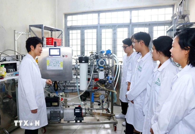 Le Parti, l’État et le Gouvernement ont intensifié leur pilotage pour engendrer des transformations substantielles dans le développement de l’être humain, l’éducation et la formation, les sciences, les technologies et l’innovation. Photo: VNA