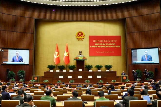 Le secrétaire général To Lam s'exprime. Photo: VNA