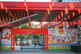 Bureau de vote n°1 du quartier de Tay Ho, à Hanoï. Photo: VNA