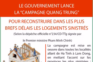 Le gouvernement lance la "Campagne Quang Trung"