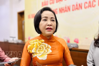 La vice-présidente de l’Assemblée nationale, Nguyen Thi Thanh, membre du Conseil électoral national. Photo: VNA