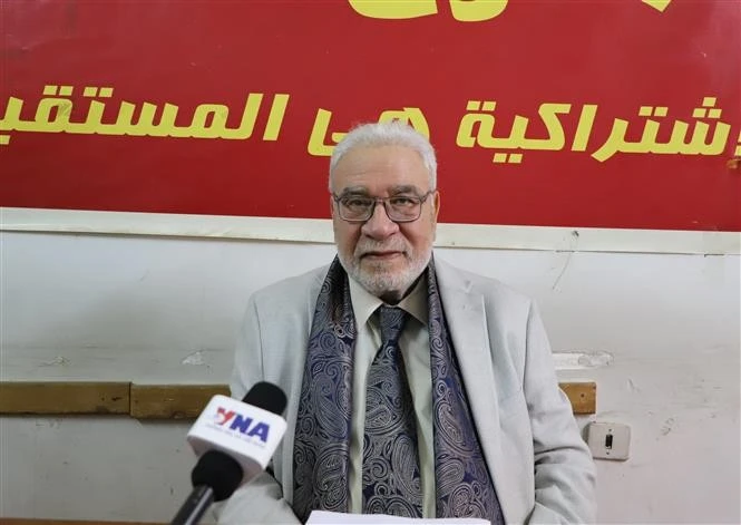 Salah Adly Abdelhafiz, secrétaire général du Parti communiste égyptien. Photo : VNA