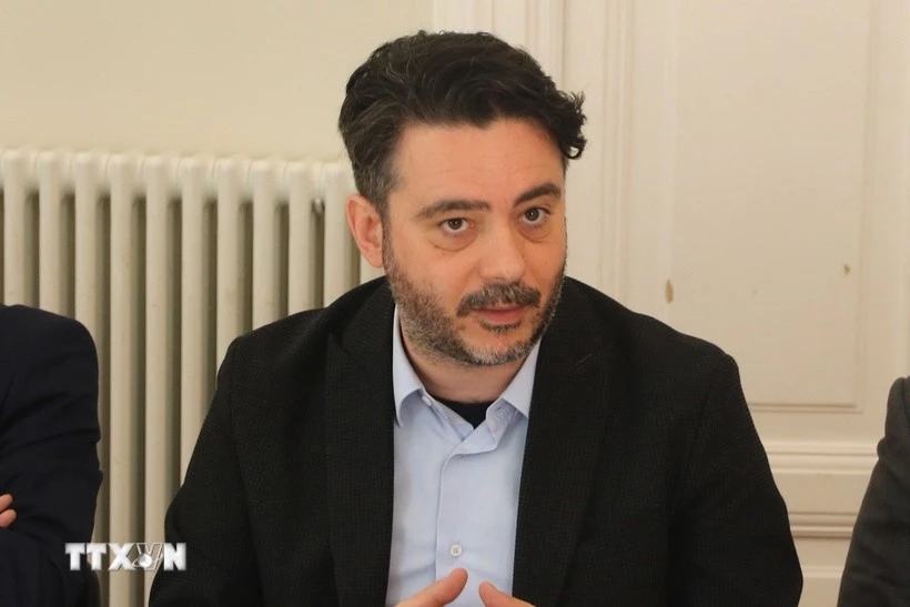 Francesco Maringiò, responsable du département des relations internationales du Parti communiste italien (PCI) et vice-président de la Fondation Italie-Vietnam. Photo : VNA