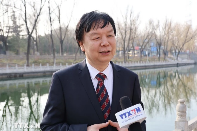 Le professeur Mi Liang, directeur du Centre d’études sur l’Asie du Sud-Est à l’Université des études étrangères de Chine. Photo: VNA