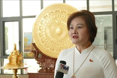 Pham Thi Minh Huong, présidente du conseil d’administration et directrice générale de Gold Phuc. Photo: VNA