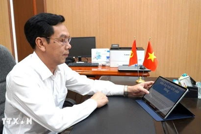 Doàn Hông Duy, secrétaire adjoint permanent du Comité du Parti et président du Conseil populaire de la zone spéciale de Kiên Hai. Photo: VNA