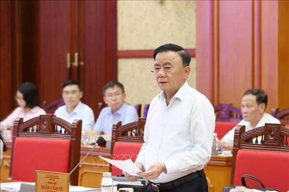 Trân Câm Tu, membre du Bureau politique et membre permanent du Secrétariat du Comité central du Parti. Photo: VNA