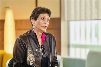 Kanni Wignaraja, secrétaire générale adjointe de l'ONU et directrice du Bureau régional du Programme des Nations Unies pour le développement (PNUD) pour l'Asie-Pacifique.