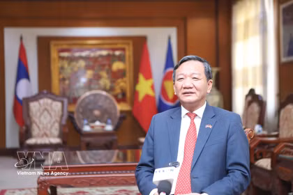 L'ambassadeur du Vietnam au Laos, Nguyen Minh Tam. Photo : VNA
