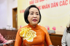 La vice-présidente de l’Assemblée nationale, Nguyen Thi Thanh, membre du Conseil électoral national. Photo: VNA