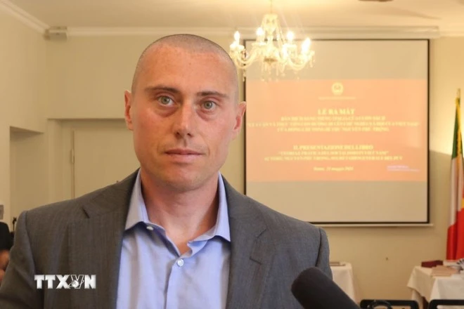 Stefano Bonilauri, directeur de la maison d’édition italienne Anteo Edizioni. Photo: VNA