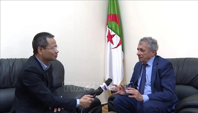 Mourad Lamoudi, membre du Comité central chargé des relations extérieures du Front de libération nationale (FLN) en Algérie. Photo: VNA