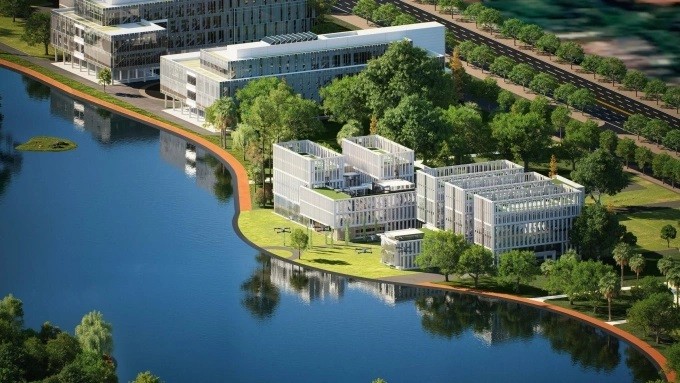 Projet de parc technologique numérique et à usage mixte. Photo : FPT