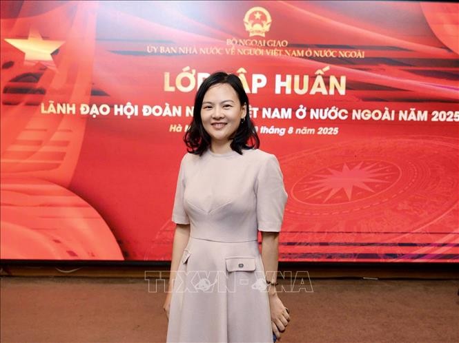 Trân My, directrice du Réseau vietnamien d’innovation en France (VINEU France) et présidente de l’Association des jeunes entrepreneurs vietnamiens en Europe (VYBE). Photo: VNA