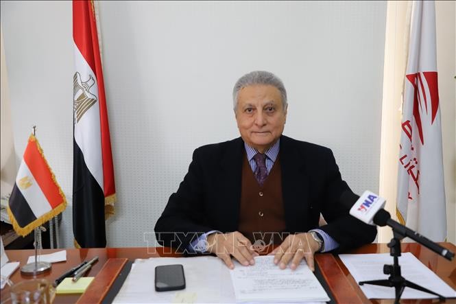Reda El Taify, ancien ambassadeur d’Égypte au Vietnam et actuel directeur de la Fondation de la bibliothèque publique égyptienne. Photo: VNA