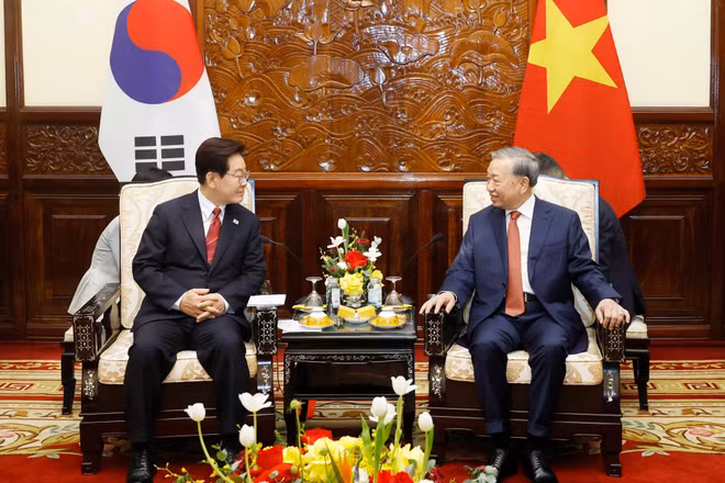 Le dirigeant To Lam s’entretient avec le président sud-coréen Lee Jae Myung