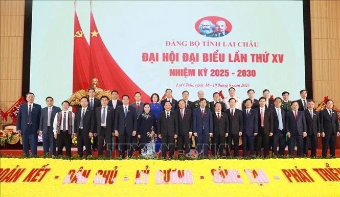 Le 15ᵉ Congrès du Parti de la province de Lai Châu (mandat 2025-2030). Photo : VNA