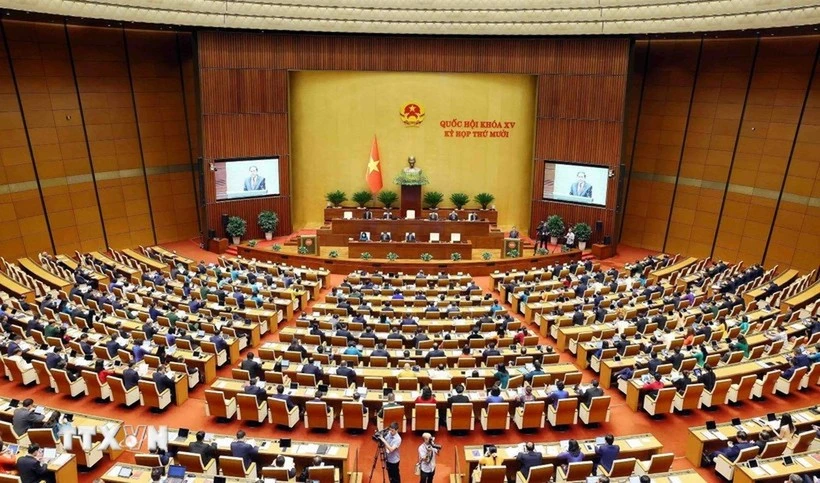 Une session de la 15e Assemblée nationale. Photo : VNA