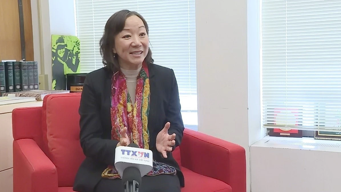 la professeure Nguyen Thi Lien Hang, directrice du Weatherhead East Asian Institute de l’Université Columbia (États-Unis). Photo: VNA