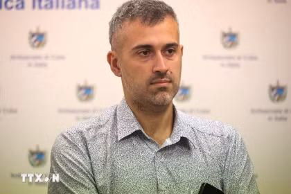 Giulio Chinappi, directeur régional Asie de la maison d'édition italienne Anteo Edizioni (Photo : VNA)