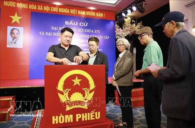 De nombreux Vietnamiens résidant à l’étranger ont exprimé leur espoir que la nouvelle Assemblée nationale et les autorités locales continueront d’améliorer le cadre institutionnel. Photo : VNA