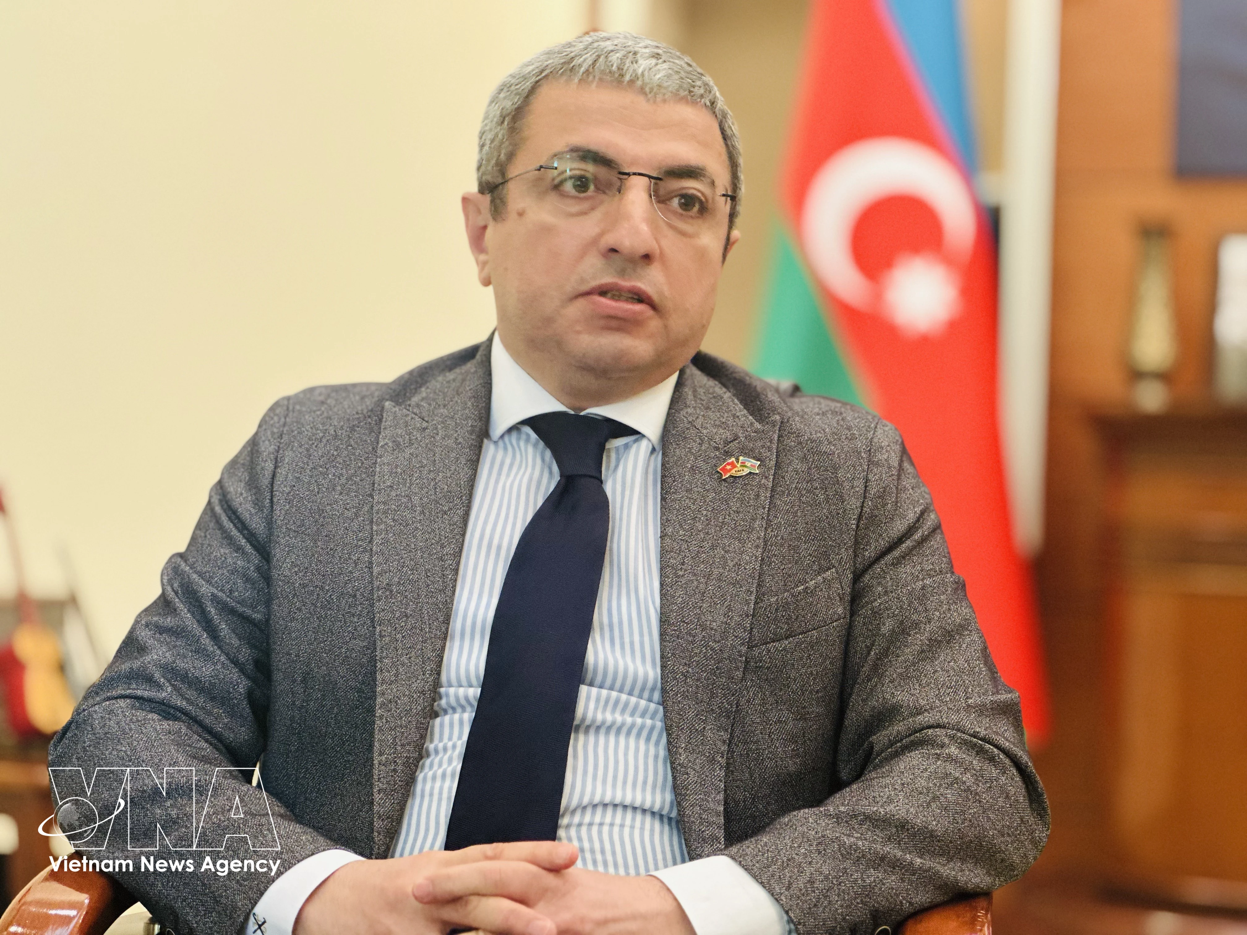 L'ambassadeur de la République d’Azerbaïdjan au Vietnam, Shovgi Kamal Oglu Mehdizade. Photo : VNA