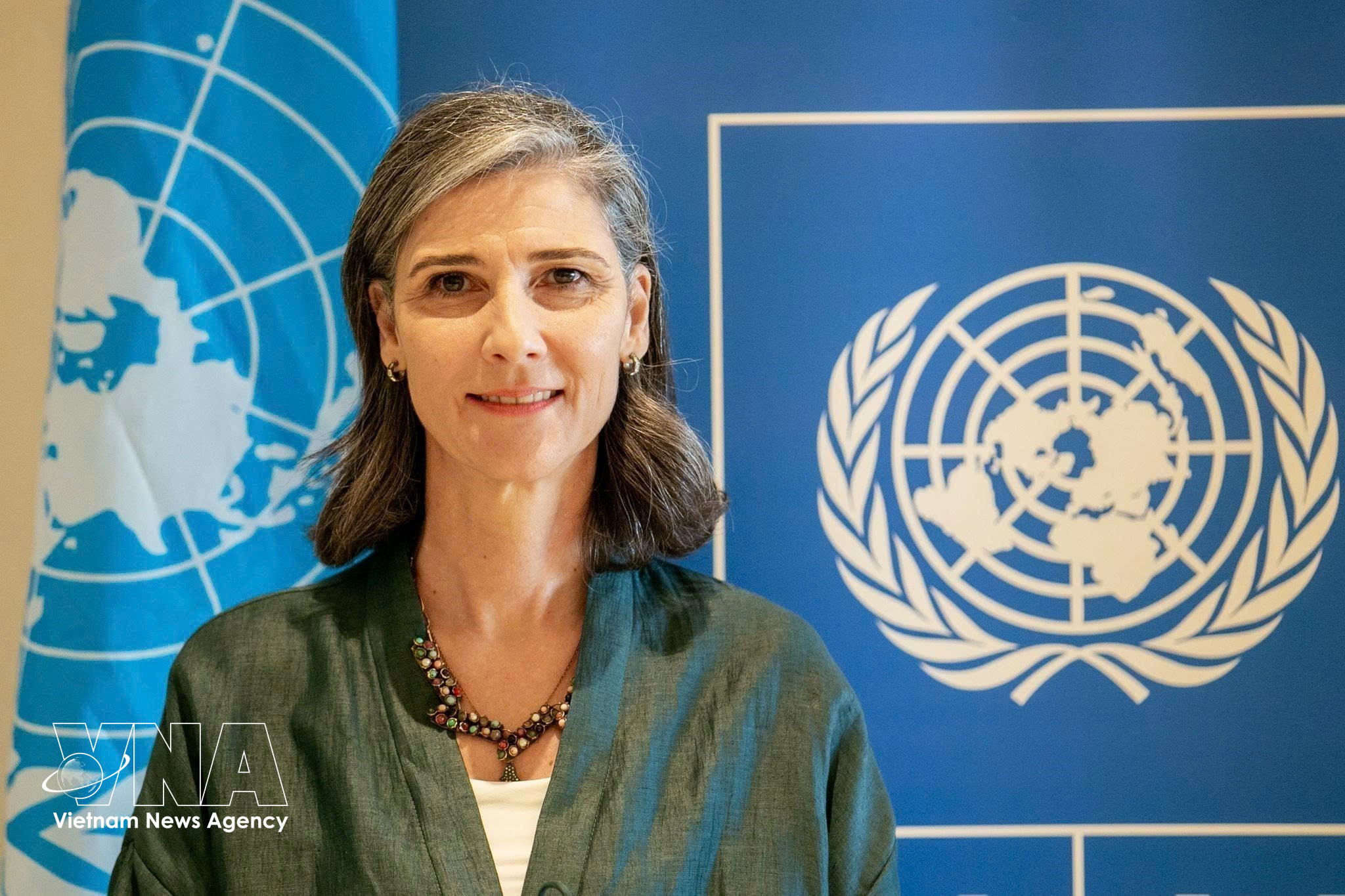 La représentante résidente du Programme des Nations Unies pour le développement (PNUD) au Vietnam, Ramla Al Khalidi. Photo: VNA