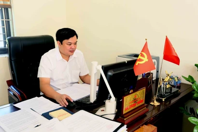 Hà Trung Thang, secrétaire du Comité du Parti de la commune de Muong Bam. Photo : VNA