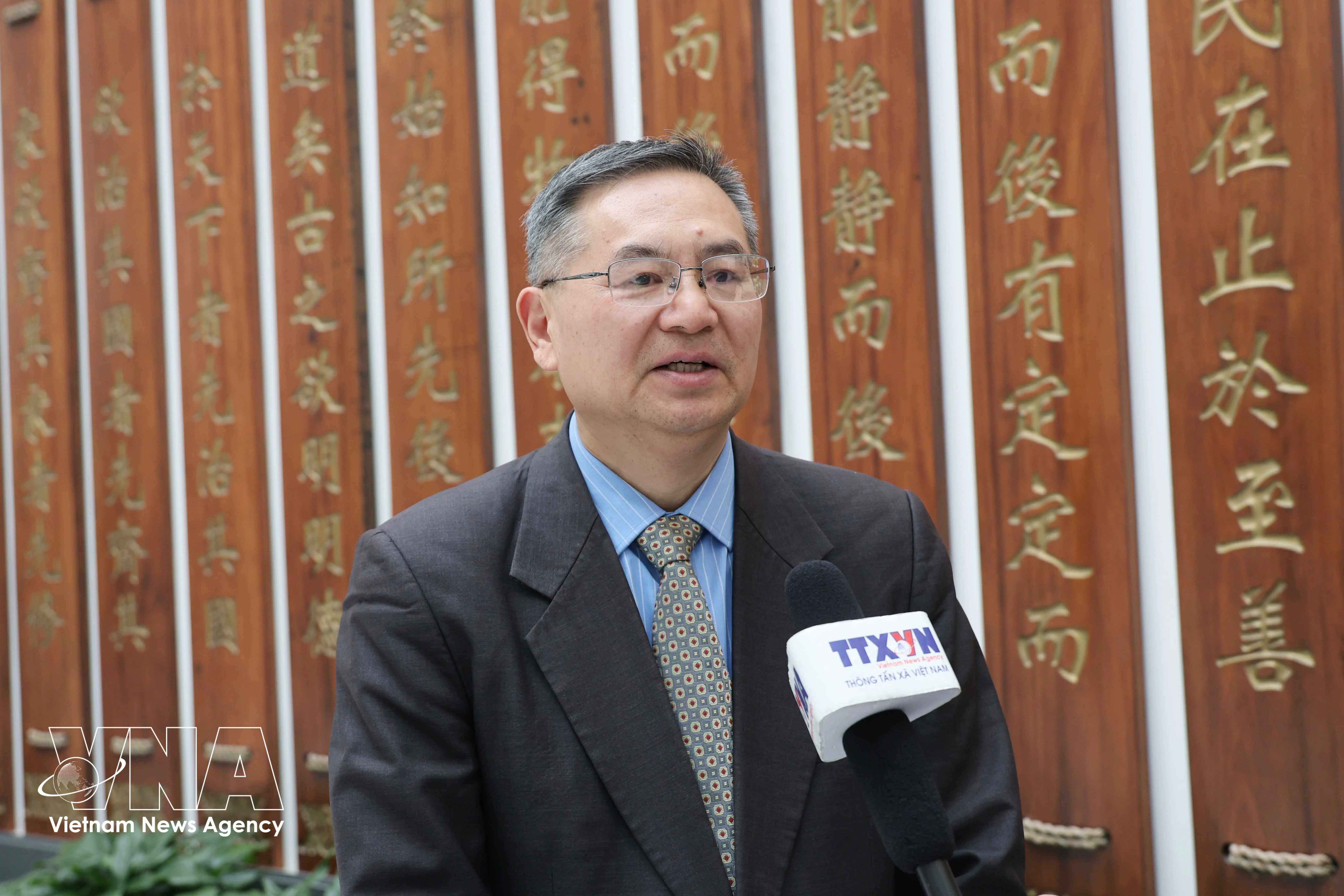 le professeur et docteur Cheng Hanping, directeur exécutif de l'Institut des études régionales et nationales et directeur du Centre d'études vietnamiennes de l'Université indistrielle du Zhejiang. Photo : VNA