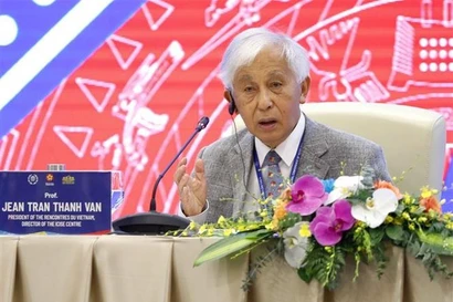 Le professeur Tran Thanh Van, président du Centre international de science et d’éducation interdisciplinaire (ICISE). Photo: VNA