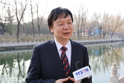 Le professeur Mi Liang, directeur du Centre d’études sur l’Asie du Sud-Est à l’Université des études étrangères de Chine. Photo: VNA