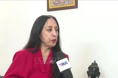 La professeure Reena Marwah, de l’Université de Delhi et secrétaire générale de l’Association des spécialistes de l’Asie (AAS). Photo: VNA