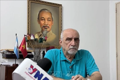 Le secrétaire général du Parti communiste argentin, Jorge Kreyness. Photo: VNA