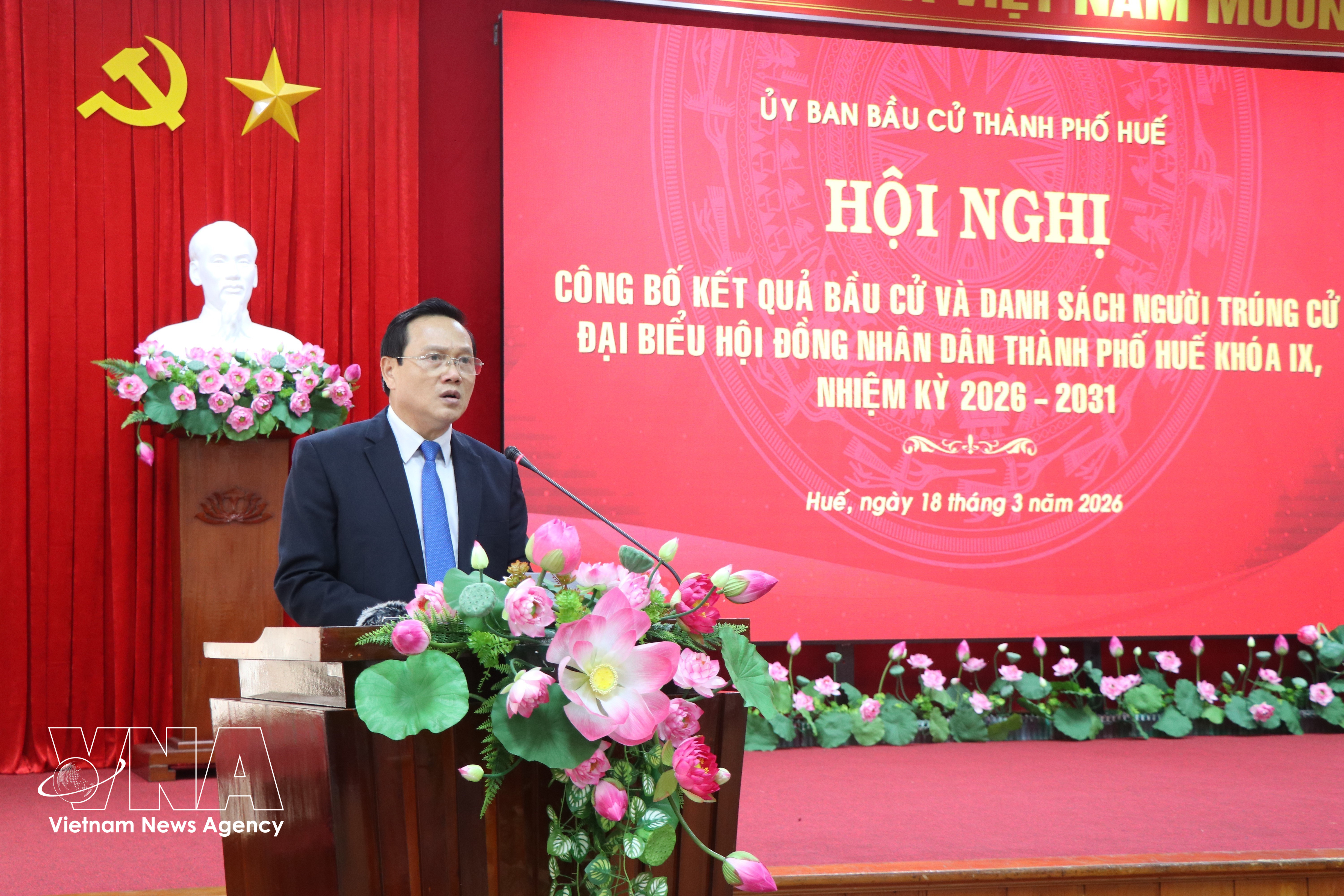 Nguyen Quang Tuan, vice-président permanent du Conseil populaire municipal et vice-président de la Commission électorale de la ville de Hue. Photo: VNA
